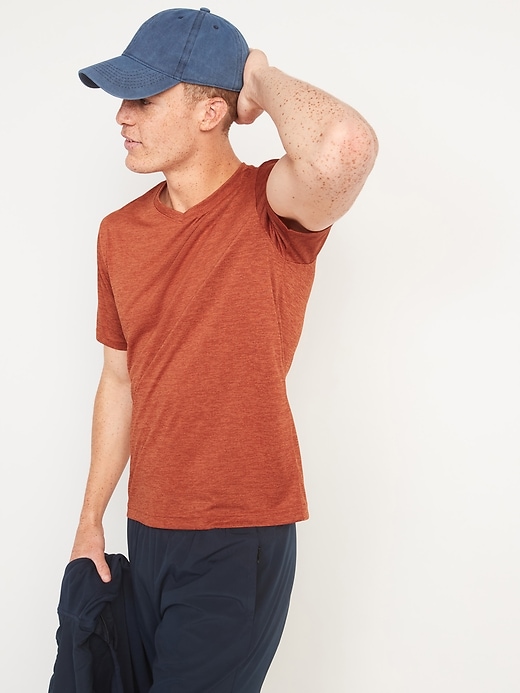 Image number 1 showing, Go-Dry Cool Odor-Control Core V-Neck T-Shirt