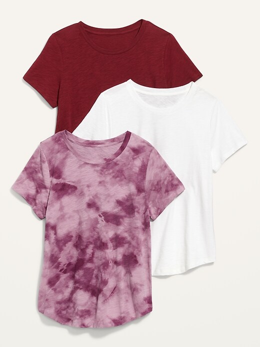 Old Navy EveryWear Crew-Neck T-Shirt 3-Pack for Women. 1