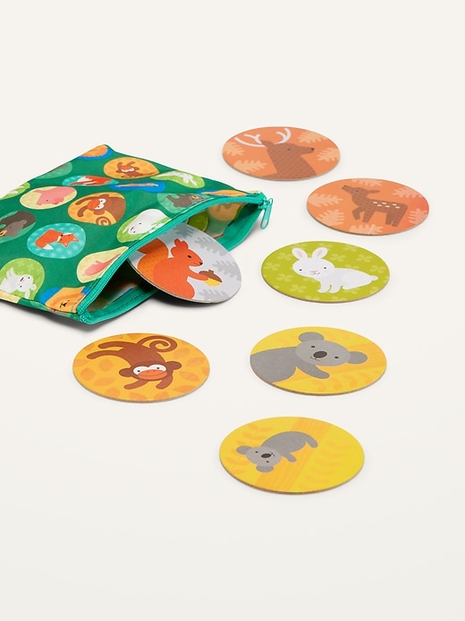 View large product image 2 of 2. Petit Collage&#153 Animals + Babies Matching Game for Kids