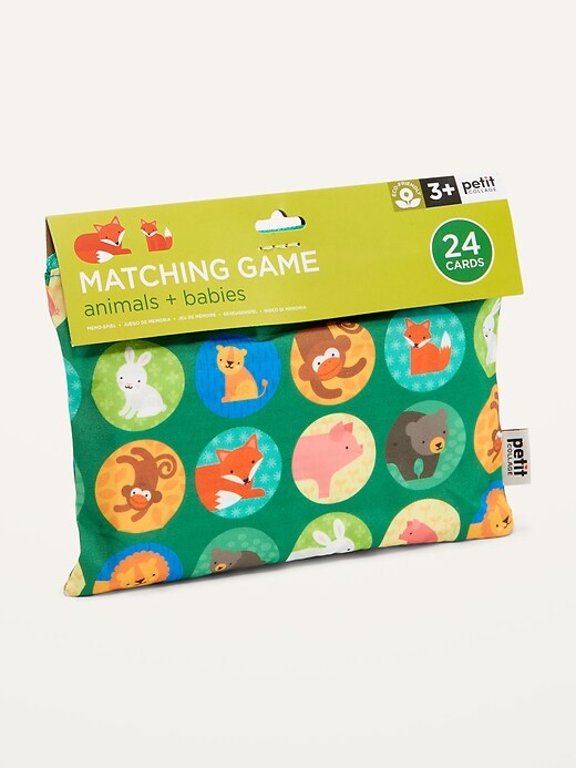 View large product image 1 of 2. Petit Collage&#153 Animals + Babies Matching Game for Kids