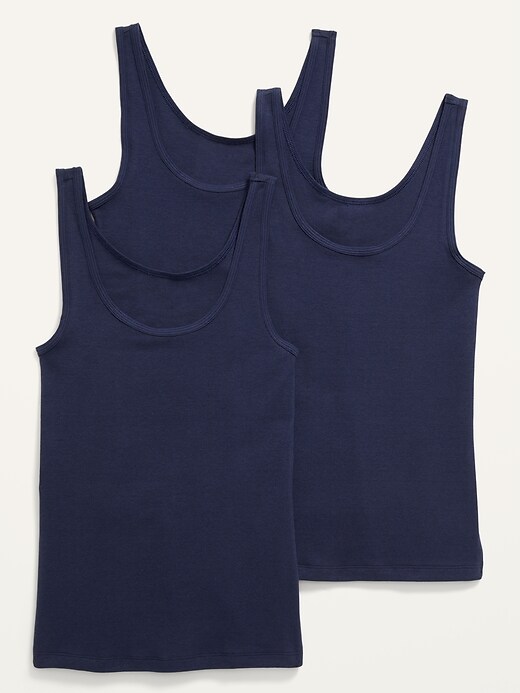 Old Navy Slim-Fit Rib-Knit Tank Top 3-Pack for Women. 4