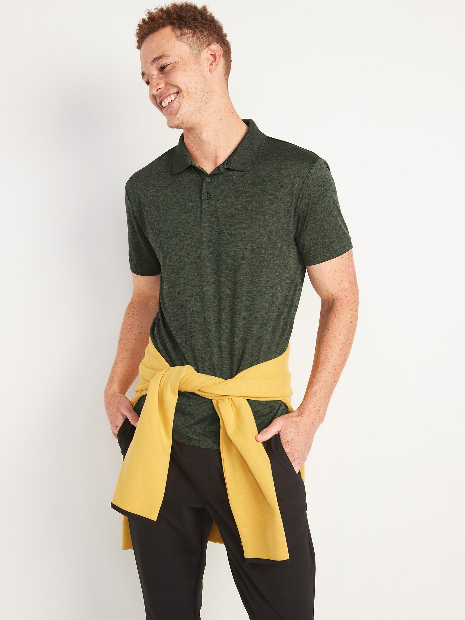 Go-Dry Cool Odor-Control Polo Shirt for Men