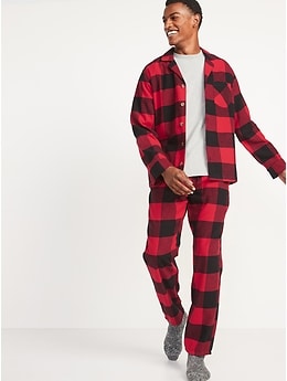 old navy blue plaid pajamas