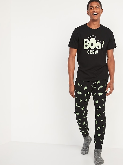 Halloween Matching Graphic Pajama Set for Men