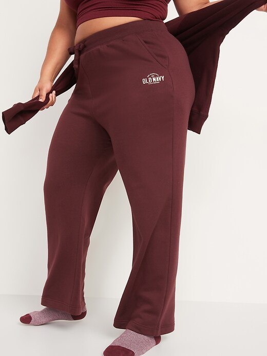 Image number 7 showing, Extra High-Waisted Logo-Graphic Sweatpants