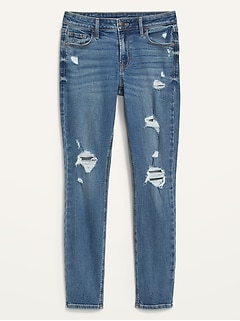 old navy white distressed jeans