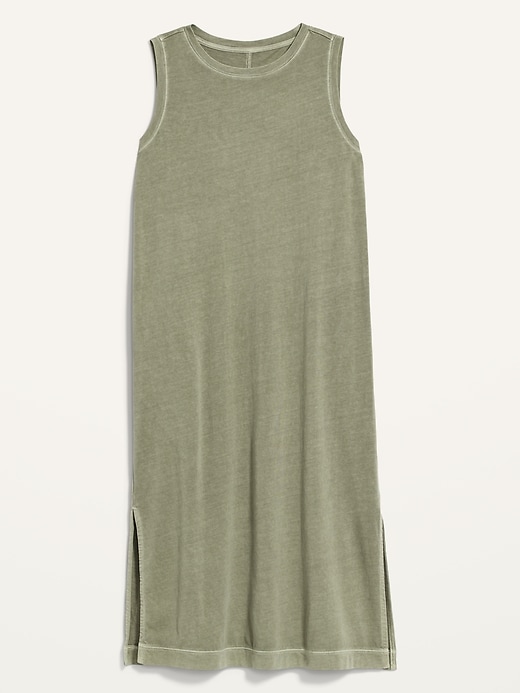 Old Navy Vintage Specially Dyed Sleeveless Midi T-Shirt Shift Dress for Women. 1