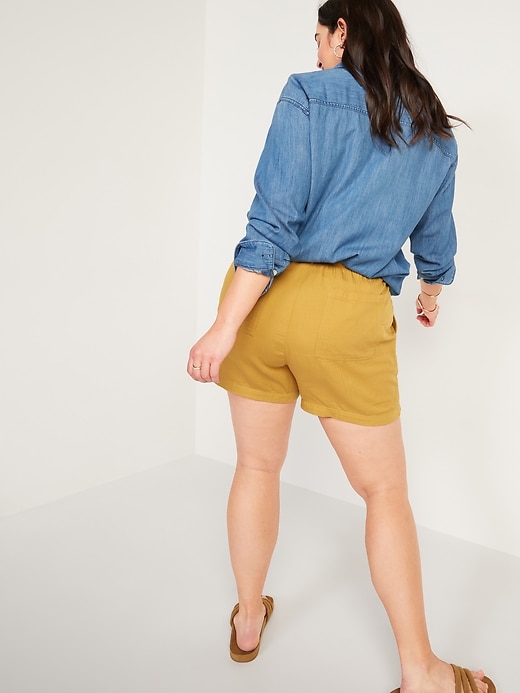 HighWaisted Textured Twill Shorts 4inch inseam Old Navy