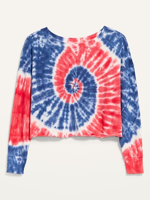 Image number 4 showing, Oversized Americana Tie-Dye Sweatshirt for Women
