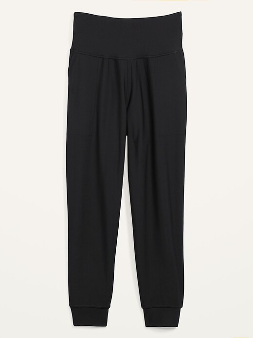 Image number 4 showing, High-Waisted PowerSoft Crop Jogger Pants