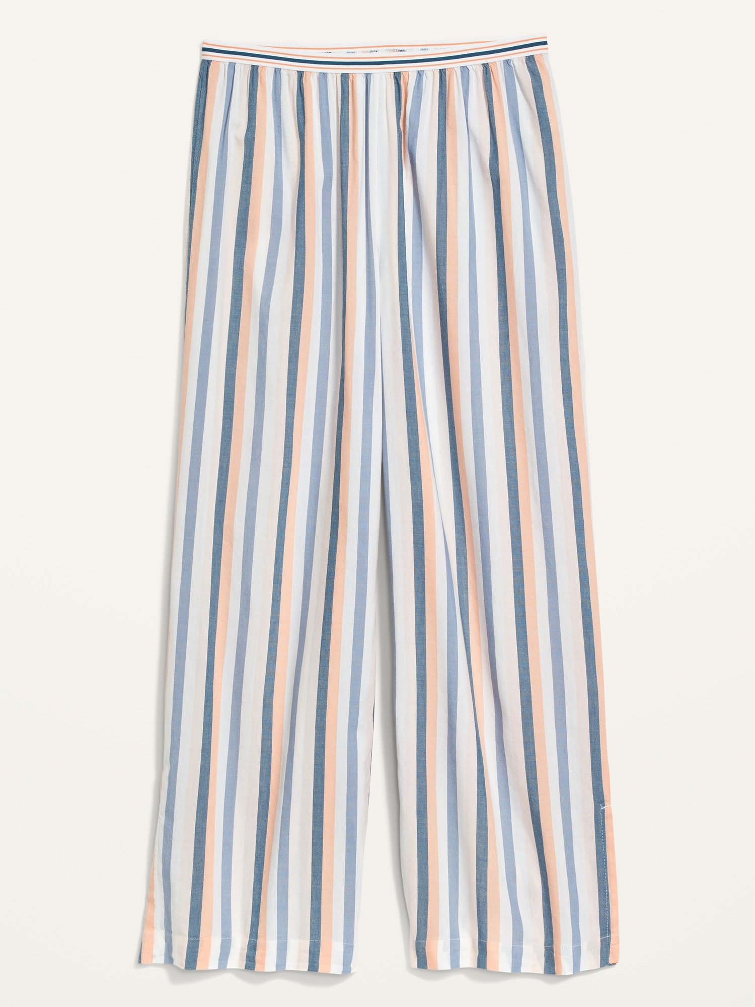 Elastic-Waist Soft-Woven Wide-Leg Pajama Pants for Women