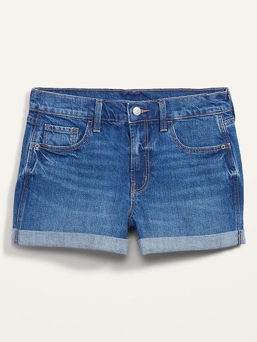 Image number 4 showing, Mid-Rise Boyfriend Jean Shorts for Women -- 3-inch inseam