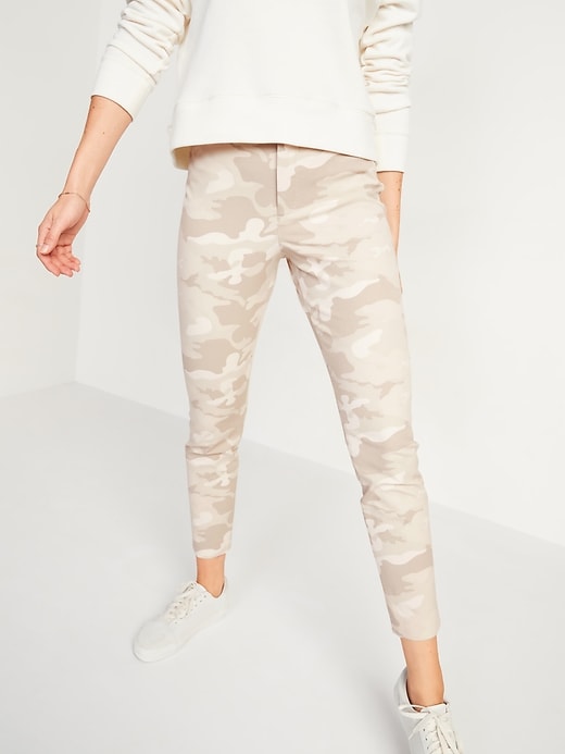 Image number 4 showing, High-Waisted Patterned Pixie Ankle Pants 