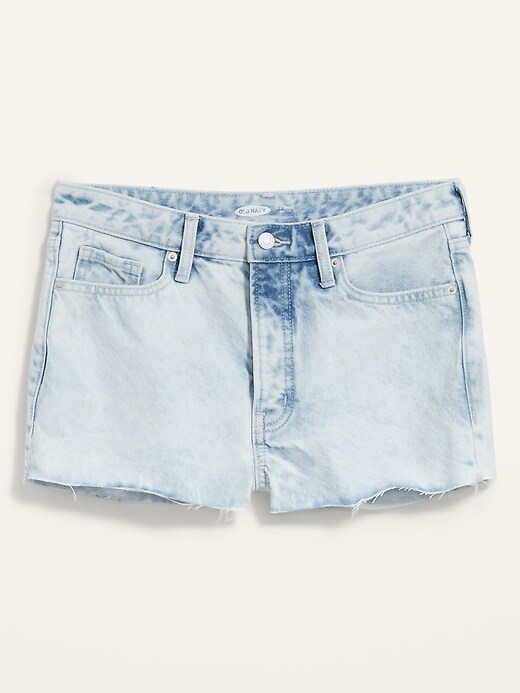 Image number 4 showing, High-Waisted O.G. Button-Fly Cut-Off Jean Shorts -- 1.5-inch inseam