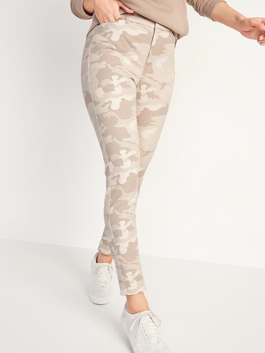 Image number 4 showing, High-Waisted Pixie Full-Length Camo Pants for Women
