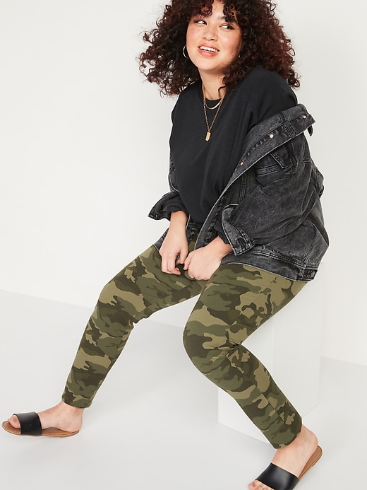 Image number 3 showing, High-Waisted Pixie Full-Length Camo Pants for Women