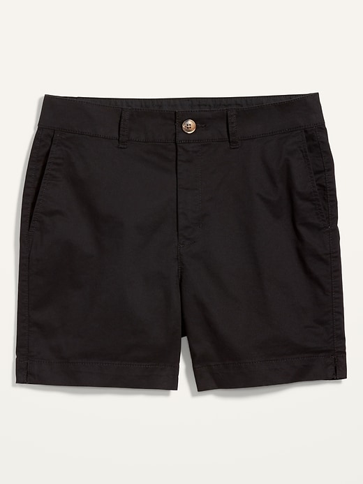 Image number 4 showing, High-Waisted Twill Everyday Shorts for Women -- 5-inch inseam