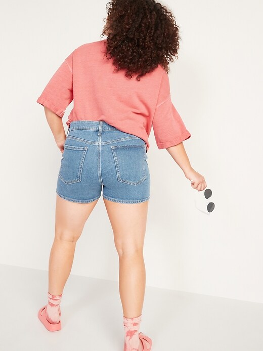 Image number 2 showing, High-Waisted O.G. Straight Jean Shorts for Women -- 3-inch inseam