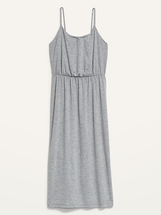 Image number 4 showing, Waist-Defined Slub-Knit Cami Midi Dress