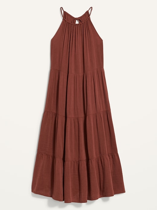 Image number 4 showing, Sleeveless Tiered Maxi Swing Dress