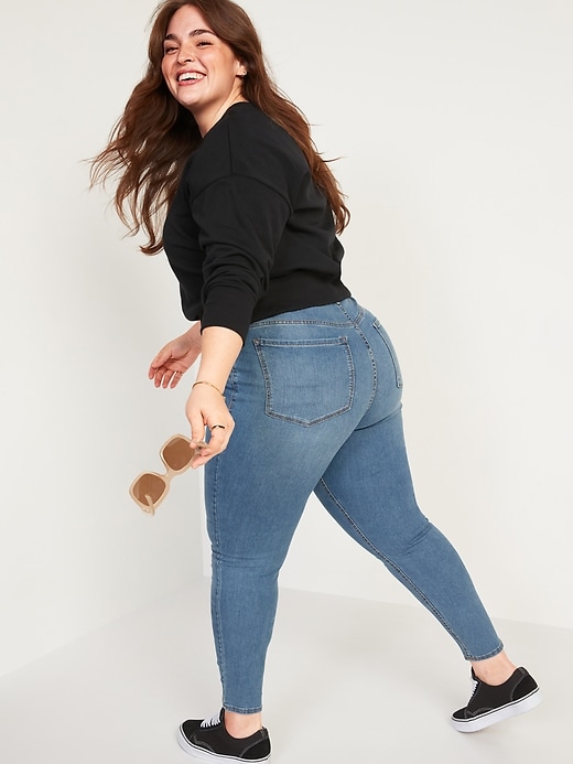Image number 8 showing, High-Waisted Super Skinny Ankle Jeans