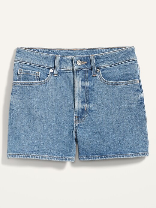 Image number 4 showing, High-Waisted O.G. Straight Jean Shorts for Women -- 3-inch inseam