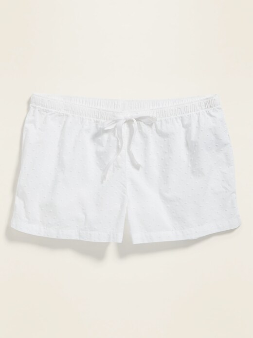 Image number 2 showing, Poplin Swiss-Dot Pajama Boxer Shorts -- 2.5-inch inseam