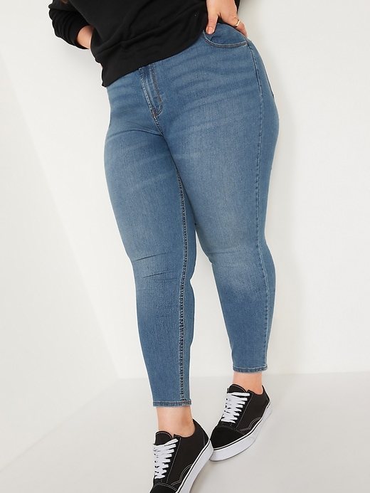 Image number 7 showing, High-Waisted Super Skinny Ankle Jeans