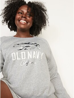 Old Navy Crew Neck Logo Sweatshirt Womens Plus XXL 2X