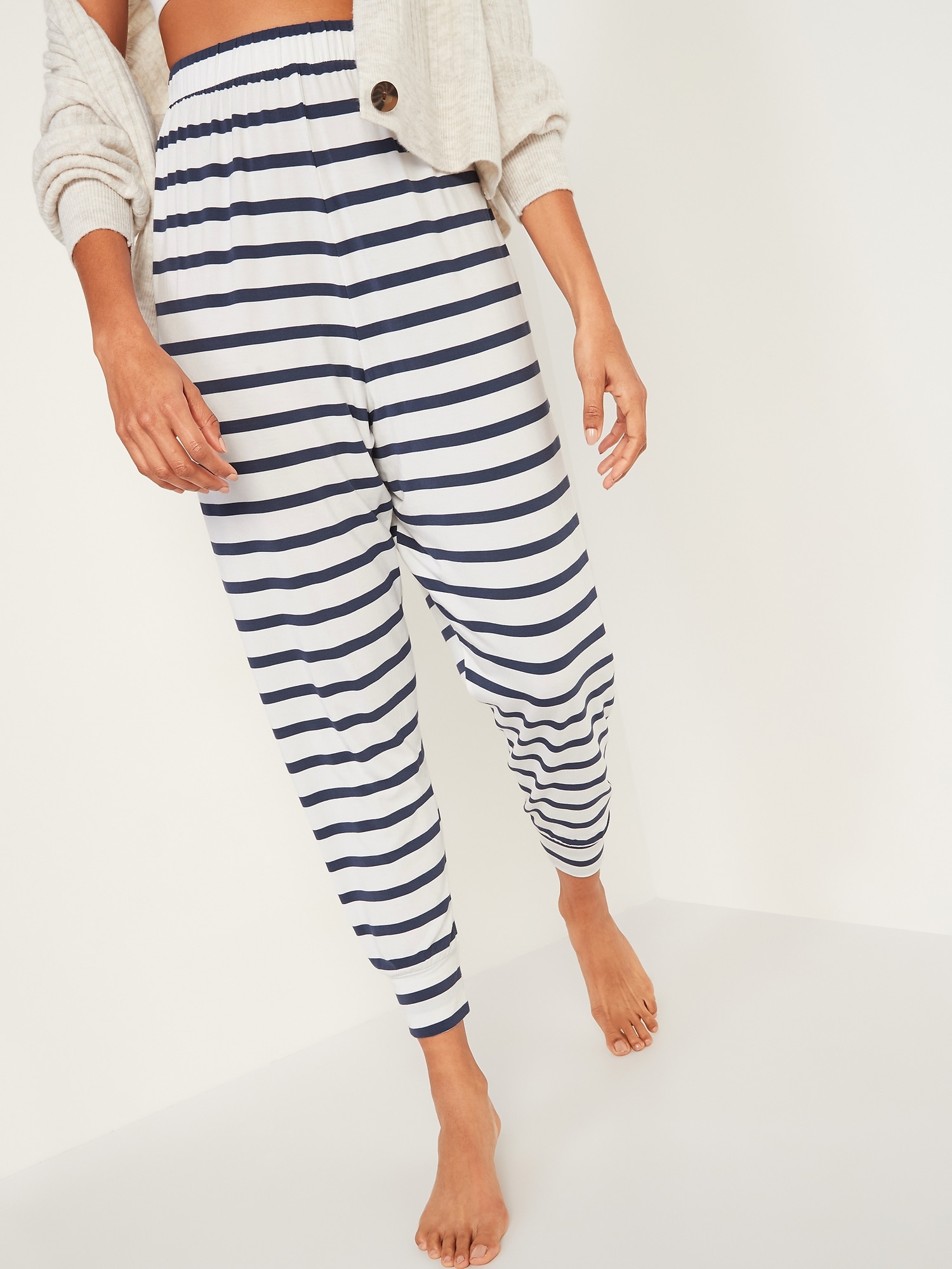 High-Waisted Sunday Sleep Ultra-Soft Jogger Pajama Pants for Women ...