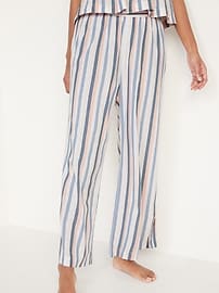 View large product image 3 of 3. Elastic-Waist Soft-Woven Wide-Leg Pajama Pants