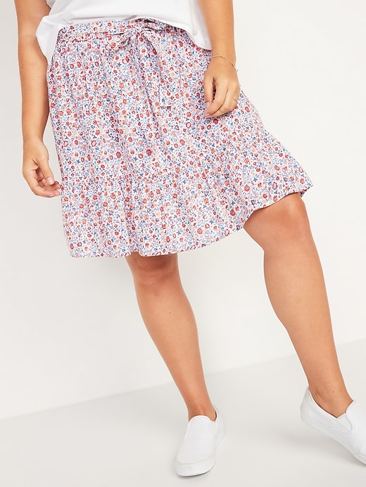 Old Navy High-Waisted Tiered Mini Swing Skirt for Women. 1