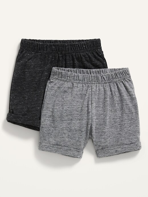 View large product image 1 of 2. 2-Pack U-Shaped Jersey Shorts for Baby