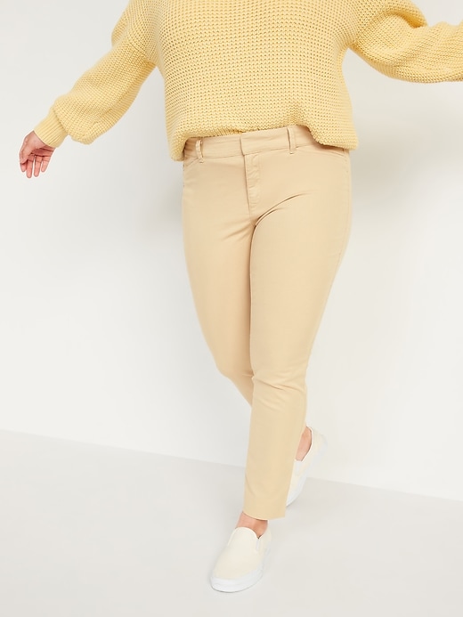 Image number 1 showing, Mid-Rise Pixie Chino Ankle Pants