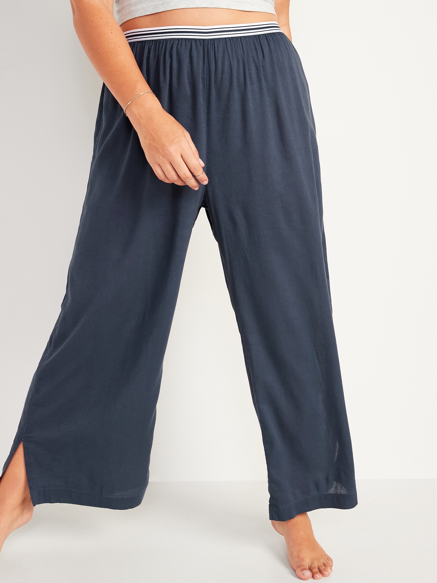 wide leg pajama pants