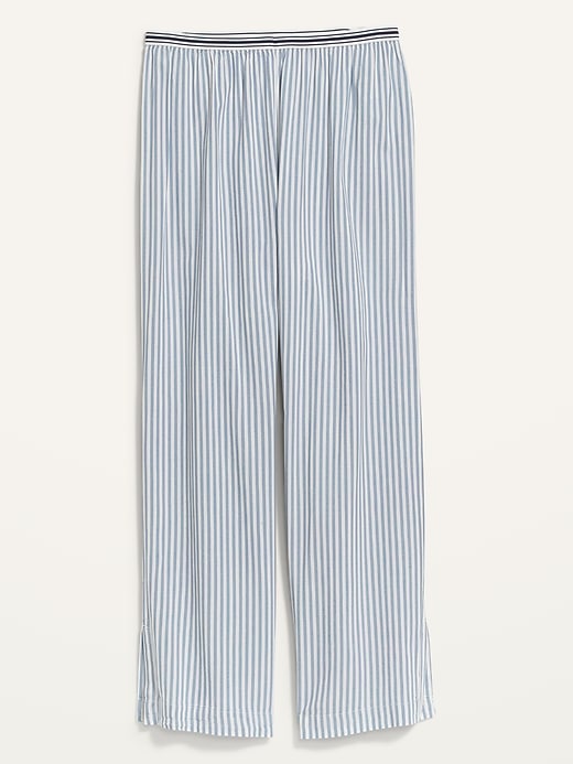 Image number 4 showing, Elastic-Waist Soft-Woven Wide-Leg Pajama Pants for Women