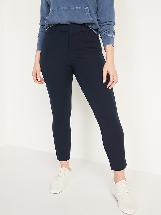 Image number 1 showing, High-Waisted Pixie Skinny Ankle Pants for Women