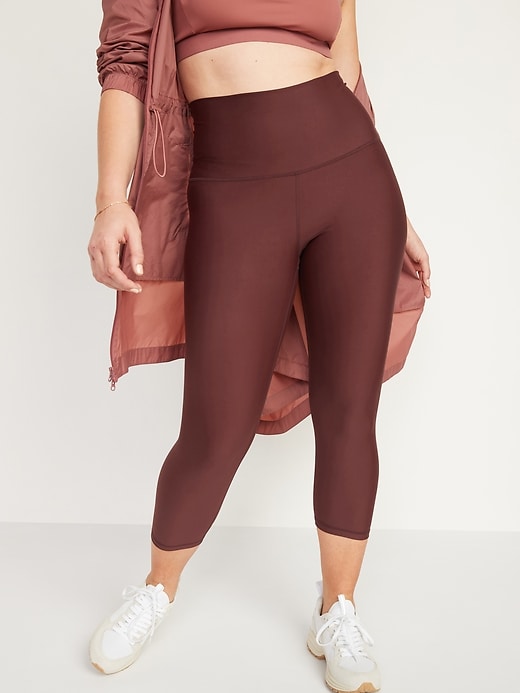 Image number 1 showing, Extra High-Waisted PowerSoft Crop Leggings