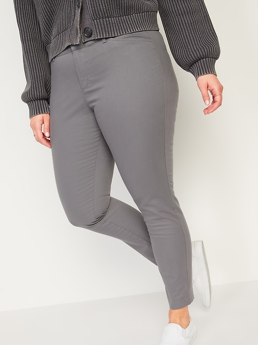 Image number 1 showing, Mid-Rise Pixie Chino Ankle Pants for Women