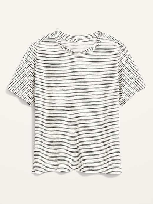 Oldnavy Loose Vintage Textured-Stripe T-Shirt for Women