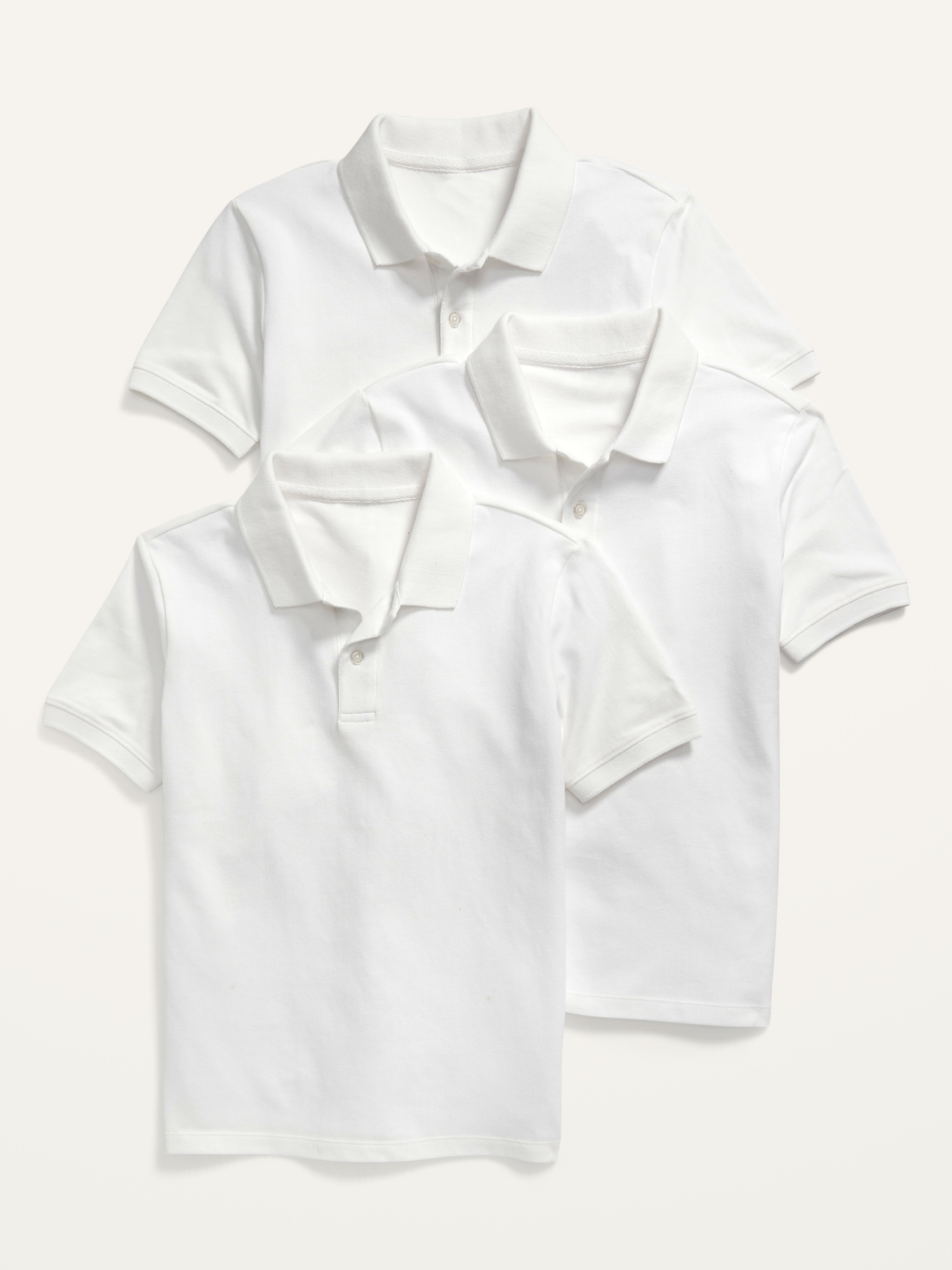 Old Navy School Uniform Polo Shirt 3-Pack for Boys white. 1