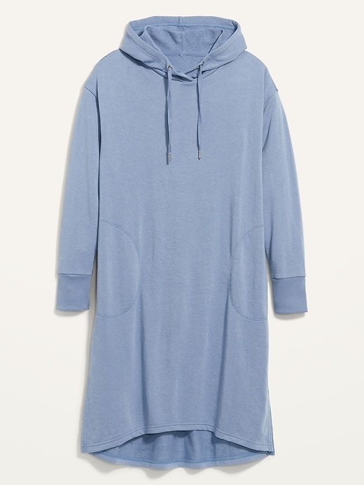 Image number 4 showing, Loose Hooded Sweatshirt Shift Dress
