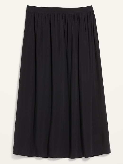 Image number 4 showing, High-Waisted Midi Swing Skirt