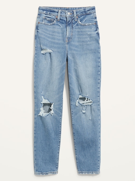Image number 4 showing, Higher High-Waisted OG Straight Ripped Jeans for Women