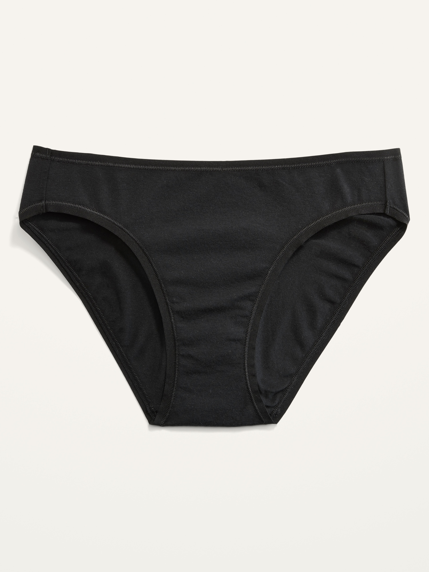 Old Navy Supima&#174 Cotton-Blend Bikini Underwear black. 1