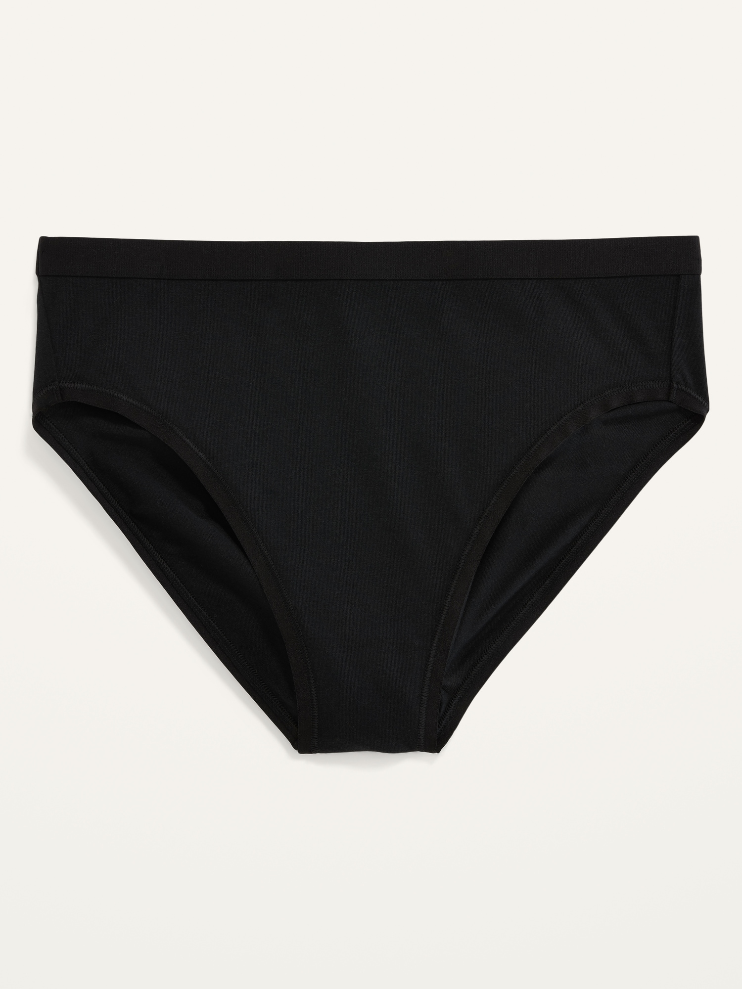 Old Navy High-Waisted Supima® Cotton-Blend Bikini Underwear for Women black. 1