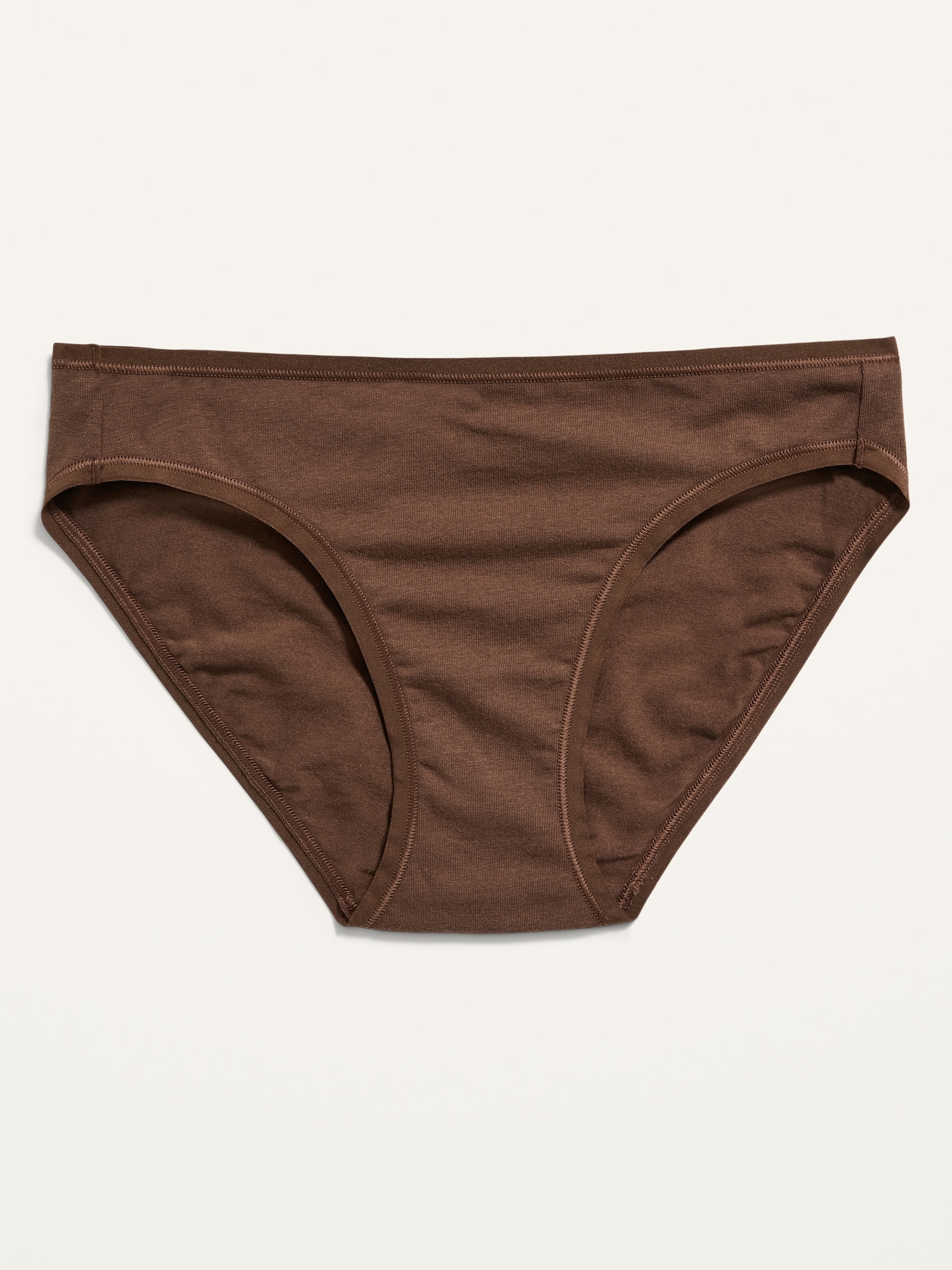 Old Navy Supima&#174 Cotton-Blend Bikini Underwear for Women brown. 1