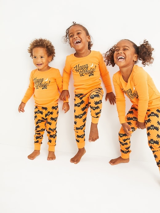 View large product image 1 of 2. Unisex Matching Graphic Snug-Fit Pajama Set for Toddler & Baby