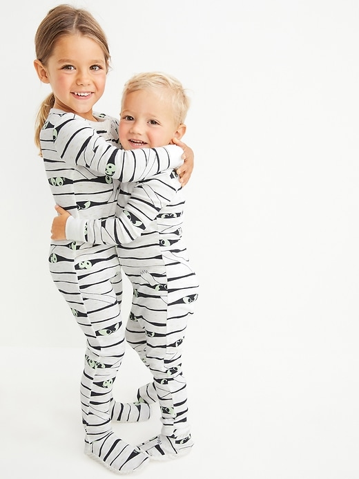 View large product image 1 of 4. Unisex Snug-Fit Matching Halloween Footie One-Piece Pajamas for Toddler & Baby