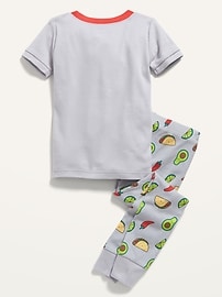 View large product image 6 of 6. Unisex Snug-Fit Graphic Pajama Set for Toddler & Baby